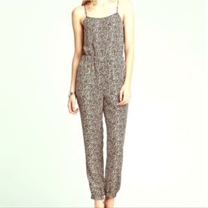NWOT Banana Republic Jumpsuit Sz 0 Animal Print